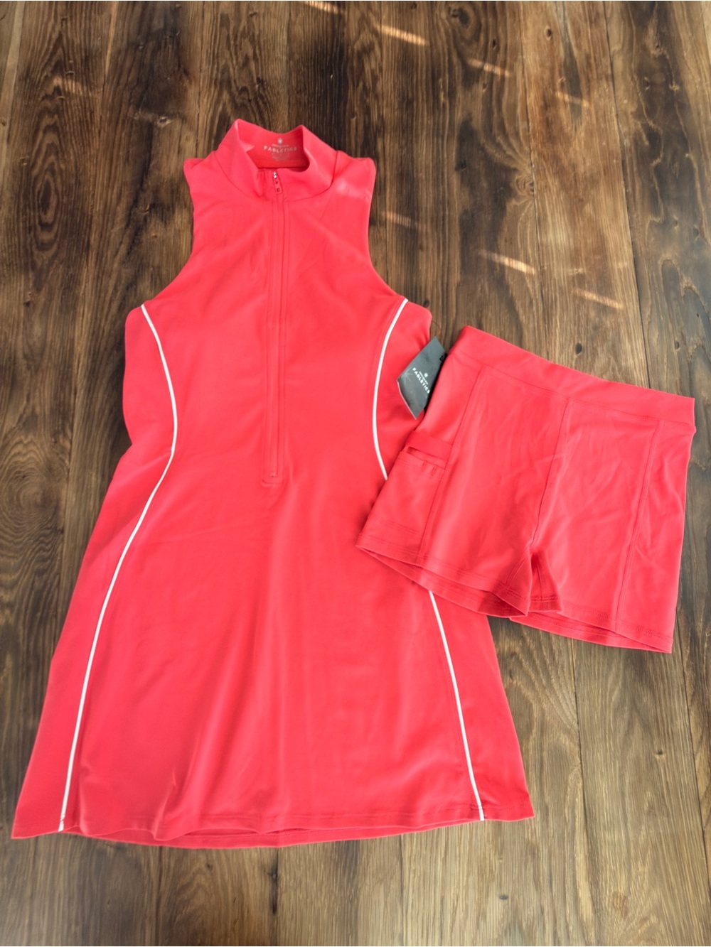 Fabletics Coral Pink Athletic Dress with Skort